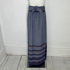 Vintage 1960s Hippy Southwestern Boho Skirt By Banner Sportswear Boston